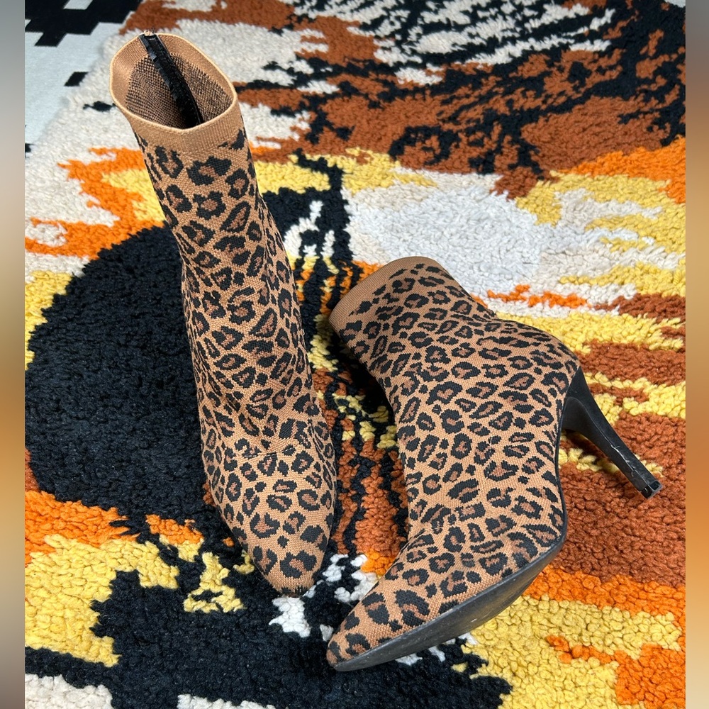 Fierce, MIA, McKinley leopard sock bootie!!